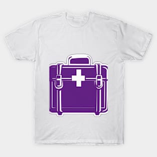 Purple Medical Kit Icon Tee Design No. 795 T-Shirt